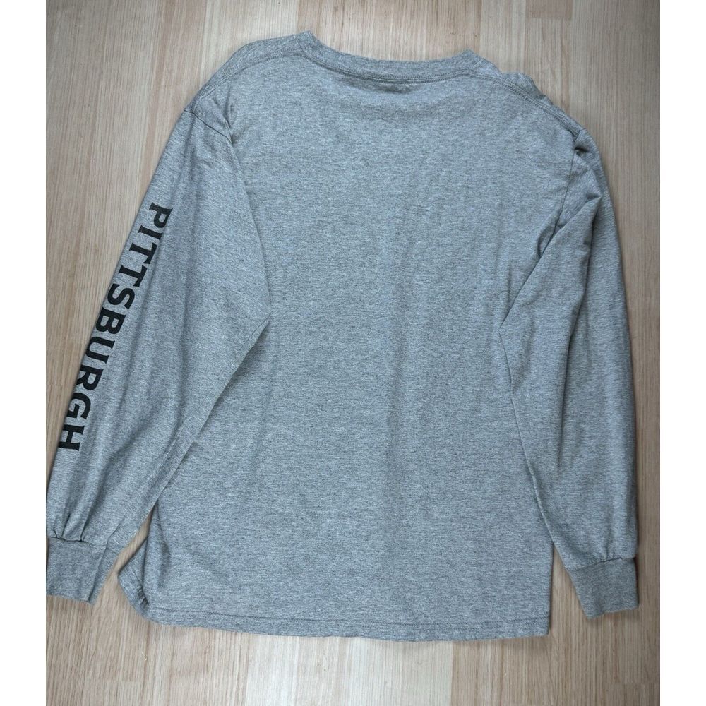 Vintage 2007 Lee Sports Gray Pittsburgh Pirates Crew Neck Long Sleeve‎ T-Shirt - Picture 6 of 6